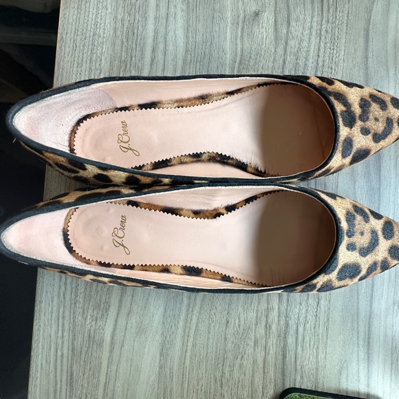 J Crew calf hair leopard print flats size 8 - Picture 3 of 6